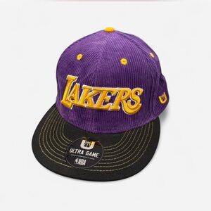 Purple and Black Lakers Hat